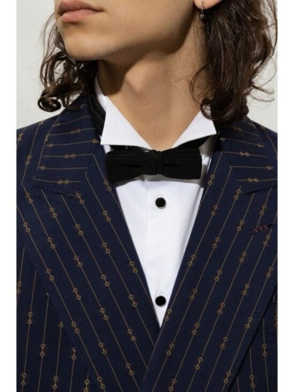 NWT GUCCI SILK BOW TIE BLACK 722316 Bow Tie Mens